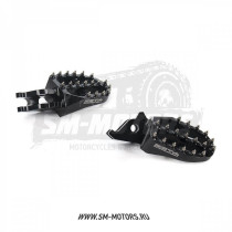 Подножки водителя ZETA (алюминий) HONDA CRF250/450 CRF250L/M/RALLY черный (ZE93-1020)