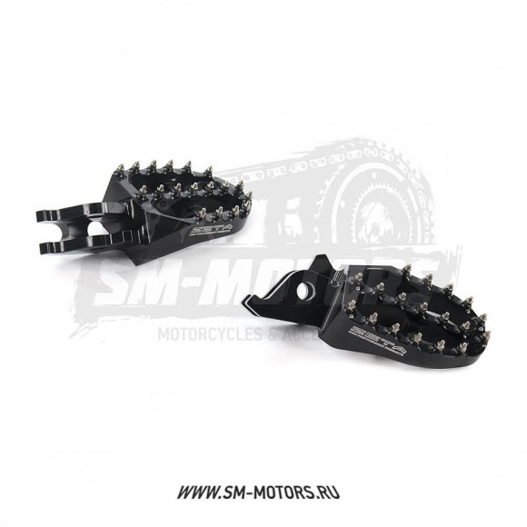 Подножки водителя ZETA (алюминий) HONDA CRF250/450 CRF250L/M/RALLY черный (ZE93-1020) купить