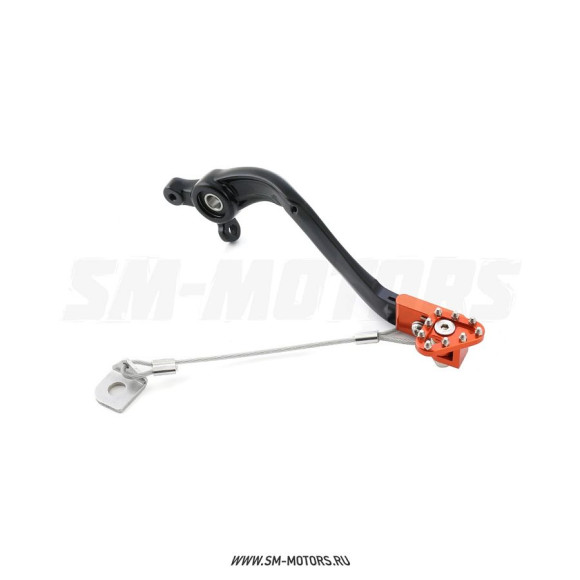 Педаль тормоза SM-PARTS (алюминий) регулируемая KTM/HUSQVARNA 250-350 17-23 оранжевый купить