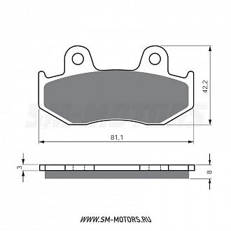 Тормозные колодки GOLD FREN Sintered S3 102 (FA 092/3,323/2) купить