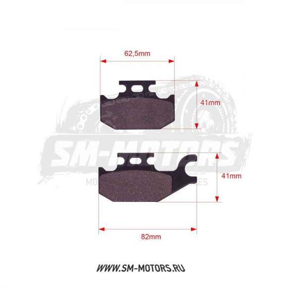 Колодки дискового тормоза ATV BRP G1 левые FA 307 SM-PARTS купить Колодки дискового тормоза ATV BRP G1 левые FA 307 SM-PARTS купить
