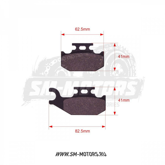 Колодки дискового тормоза ATV BRP G1 правые FA 317 SM-PARTS купить Колодки дискового тормоза ATV BRP G1 правые FA 317 SM-PARTS купить