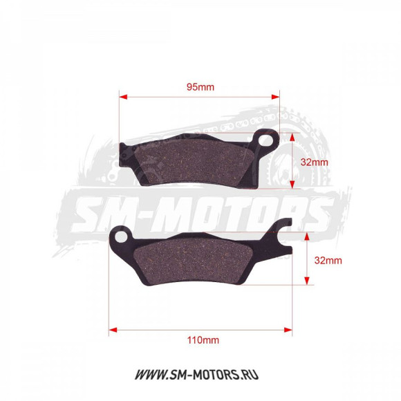 Колодки дискового тормоза ATV BRP G2 с 2012 г. левые FA 618 SM-PARTS купить Колодки дискового тормоза ATV BRP G2 с 2012 г. левые FA 618 SM-PARTS купить