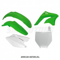 Комплект пластика R-TECH KAWASAKI KXF450 06-08 зеленый/белый (R-KITKXF-OEM-506)