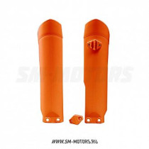 Защита вилки (пара) R-TECH KTM SX85 09-17 оранжевый (R-PSKTMAR0985)