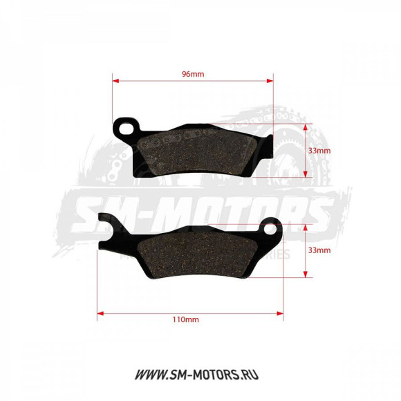 Колодки дискового тормоза ATV BRP G2 с 2012 г. правые FA 617 SM-PARTS купить Колодки дискового тормоза ATV BRP G2 с 2012 г. правые FA 617 SM-PARTS купить