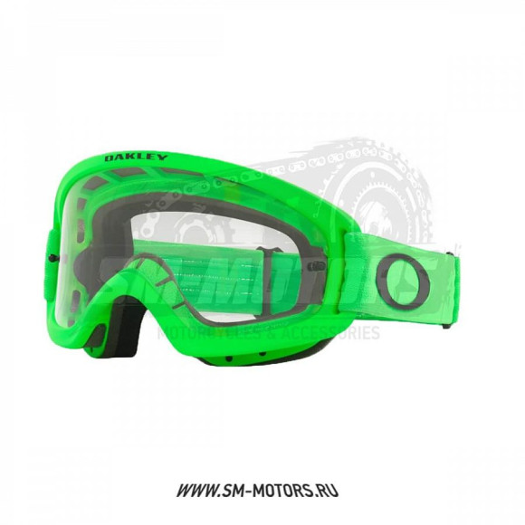 Очки для мотокросса OAKLEY O-Frame 2.0 PRO XS MX зелёные / прозрачная (OO7116-19) купить