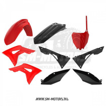 Комплект пластика POLISPORT HONDA CRF250R 18-21 CRF450R 17-20 красный/черный (90833)