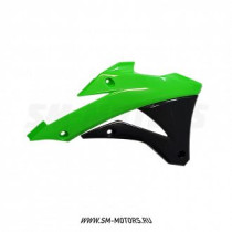 Обтекатели радиатора R-TECH KAWASAKI KX85/100 14-21 зеленый/черный (R-CVKX0VENR14)