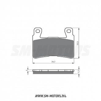 Тормозные колодки GOLD FREN Sintered S3 134 (FA 296,265) купить