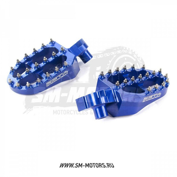 Подножки водителя ZETA (алюминий) YAMAHA YZF250/450 YZ125/250 синий (ZE93-1623) купить