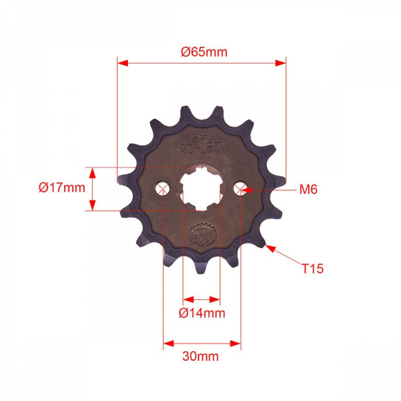Звезда ведущая 420-15T d-17 SM-PARTS купить Звезда ведущая 420-15T d-17 SM-PARTS купить