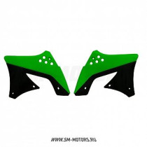 Обтекатели радиатора R-TECH KAWASAKI KXF250 09-12 зеленый/черный (R-CVKXFVENR29)