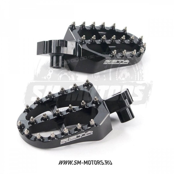 Подножки водителя ZETA (алюминий) YAMAHA YZF250/450 YZ125/250 черный (ZE93-1620) купить