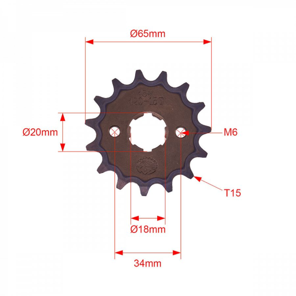 Звезда ведущая 420-15T d-20 SM-PARTS купить Звезда ведущая 420-15T d-20 SM-PARTS купить