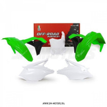 Комплект пластика R-TECH KAWASAKI KXF450 16-18 зеленый/белый/черный (R-KITKXF-OEM-517)