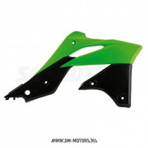 Обтекатели радиатора R-TECH KAWASAKI KXF250 13-16 зеленый/черный (R-CVKXFVENR13)