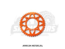 Звезда ведомая аллюминиевая питбайк 428-43T оранжевая SM-PARTS