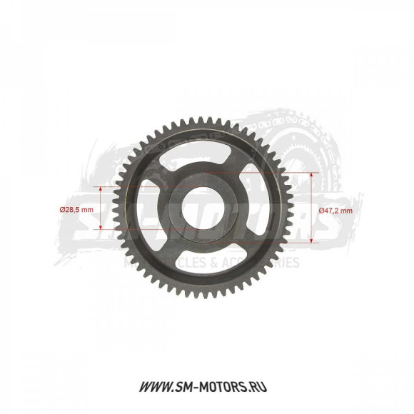 Шестерня ведомая электростартера GR7 двиг. MT-250 2T OEM купить Шестерня ведомая электростартера GR7 двиг. MT-250 2T OEM купить