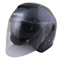 Шлем открытый со стеклом ATAKI JK526 Carbon