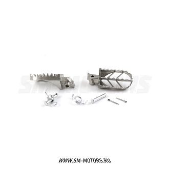 Подножки водителя в сборе (пара) KAYO KLX,CRF (усиленные) нержавеющая сталь купить