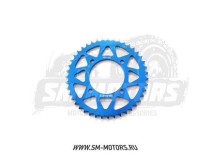 Звезда ведомая аллюминиевая питбайк 428-43T синяя SM-PARTS