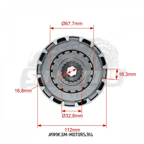 Сцепление в сборе 153FMI/154FMI/1P56FMJ (эл.стартер) OEM купить Сцепление в сборе 153FMI/154FMI/1P56FMJ (эл.стартер) OEM купить