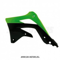 Обтекатели радиатора R-TECH KAWASAKI KXF450 12-15 зеленый/черный (R-CVKXFVENR12)