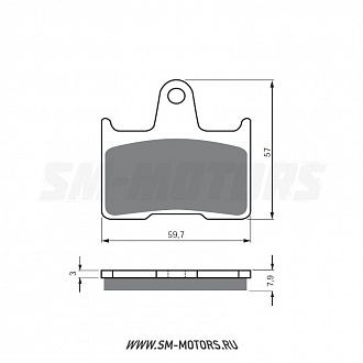 Тормозные колодки GOLD FREN Sintered S3 148 (FA 265,254) купить