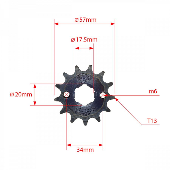 Звезда ведущая 428-13T d-20 SM-PARTS купить Звезда ведущая 428-13T d-20 SM-PARTS купить