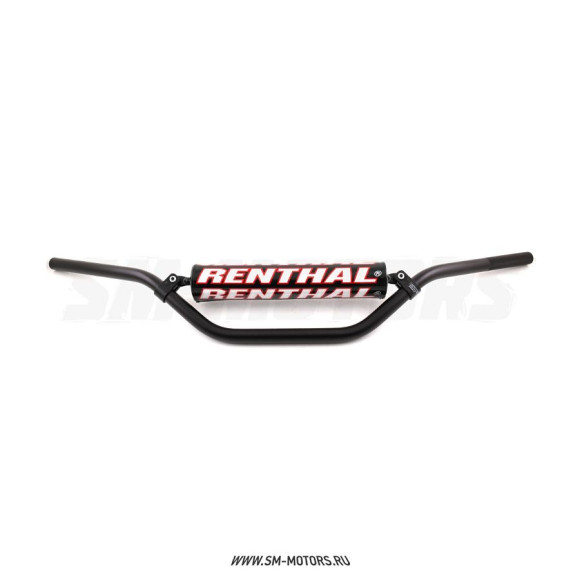 Руль алюминиевый RENTHAL 7/8 MX/Enduro 613-01-BK (835 x 135 мм) черный купить