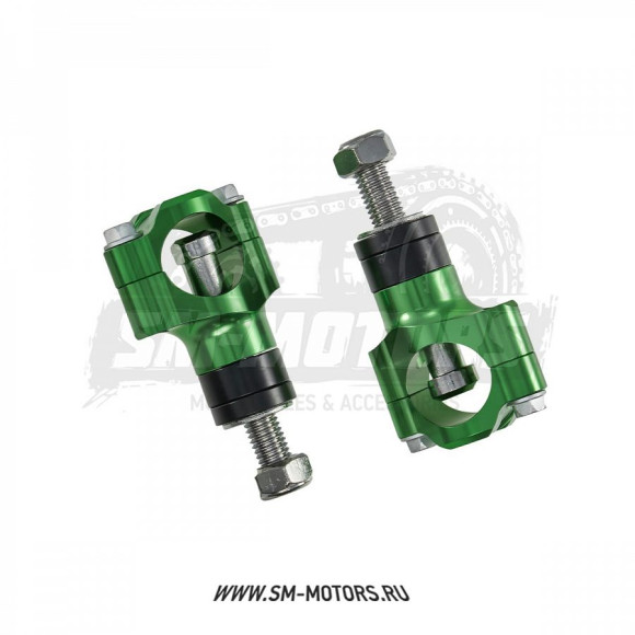 Кронштейны крепления руля OTOM (пара) 28мм зеленые M12 CNC купить Кронштейны крепления руля OTOM (пара) 28мм зеленые M12 CNC купить