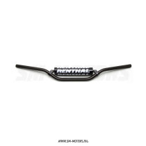 Руль алюминиевый RENTHAL 7/8 MX/Enduro 693-01-BK (794 x 101 мм) черный