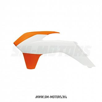 Обтекатели радиатора R-TECH KTM SX/SX-F 13-15 EXC/EXC-F 14-16 оранжевый/белый (R-CVKTMBNAR13) купить