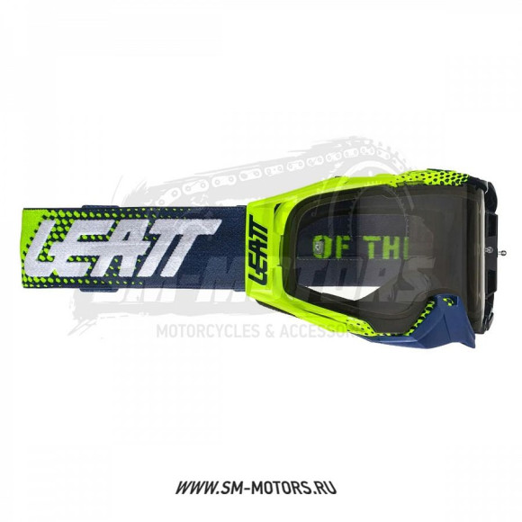 Очки для мотокросса LEATT Velocity 6.5 Hi-Viz зел./светлосерая линза 58% (8021700320) купить