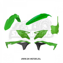 Комплект пластика POLISPORT KAWASAKI KXF250 17-20 зеленый/черный (90921)