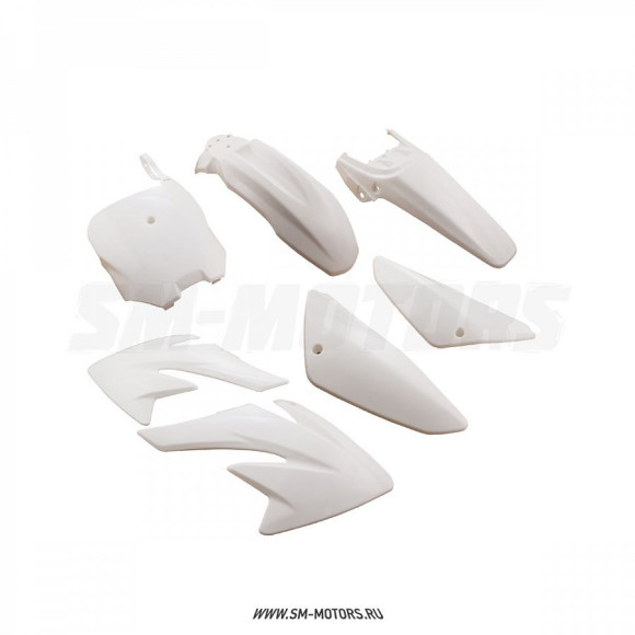 Комплект пластика для питбайка (тип CRF70) белый купить