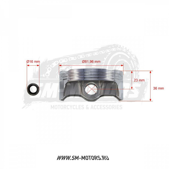 Поршень в сборе PRO-X HUSQVARNA TE310 11-12 d-81,96 мм (01.6342.A) купить Поршень в сборе PRO-X HUSQVARNA TE310 11-12 d-81,96 мм (01.6342.A) купить