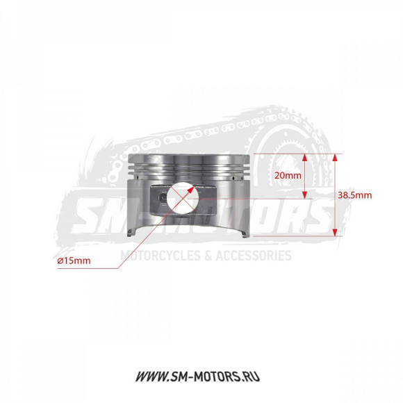 Поршень KAYO двиг. 1P57QMJ-2D купить Поршень KAYO двиг. 1P57QMJ-2D купить