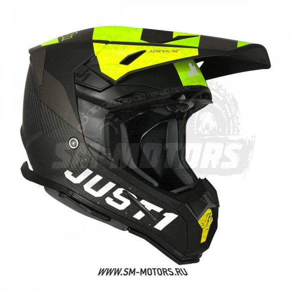 Шлем кроссовый JUST1 J22 Carbon Adrenaline купить