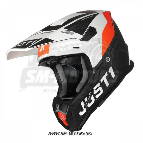 Шлем кроссовый JUST1 J22 Carbon Adrenaline купить