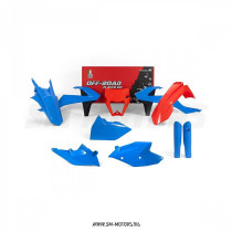 Комплект пластика R-TECH KTM EXC/EXC-F/XC-W 17-19 голубой/оранжевый (R-KITKTM-CL0-528)