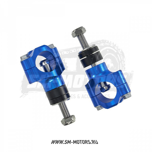 Кронштейны крепления руля OTOM (пара) 28мм синие M12 CNC купить Кронштейны крепления руля OTOM (пара) 28мм синие M12 CNC купить