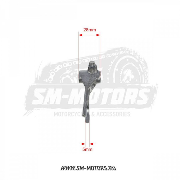 Вилка переключения передач двиг. 1P57QMJ-2D (150см3,вариатор, задн. ход) купить Вилка переключения передач двиг. 1P57QMJ-2D (150см3,вариатор, задн. ход) купить