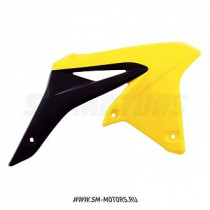 Обтекатели радиатора R-TECH SUZUKI RMZ250 10-18 желтый/черный (R-CVRMZGINR10)