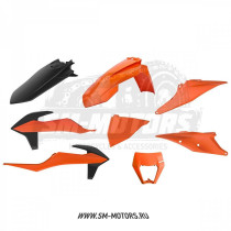 Комплект пластика POLISPORT KTM EXC/EXC-F/XC-W/XCF-W 20-22 OEM оранжевый/черный (90909)