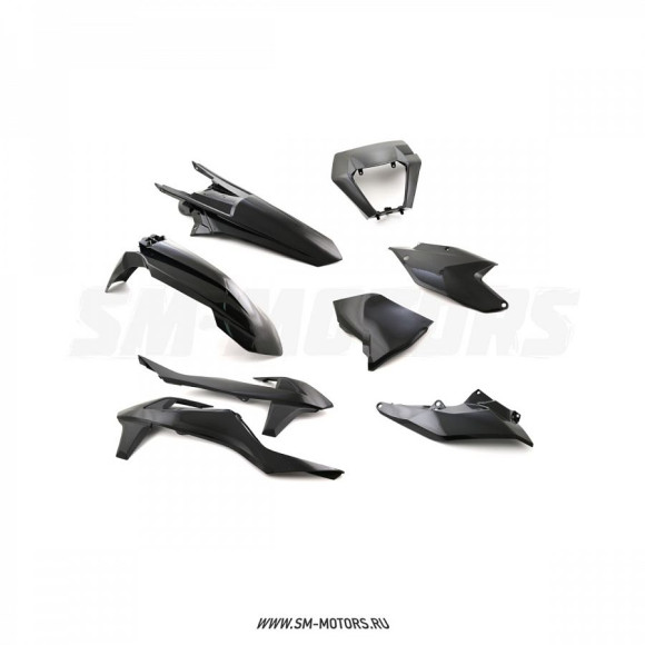Комплект пластика R-TECH KTM EXC/EXC-F/XC-W 17-19 черный (R-KITKTM-NR0-517) купить
