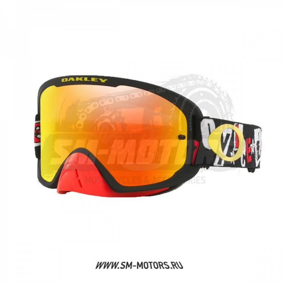 Очки для мотокросса OAKLEY O-Frame 2.0 PRO MX TLD ANARCHY чёрно-красные/красная иридиевая(OO7115-37) купить
