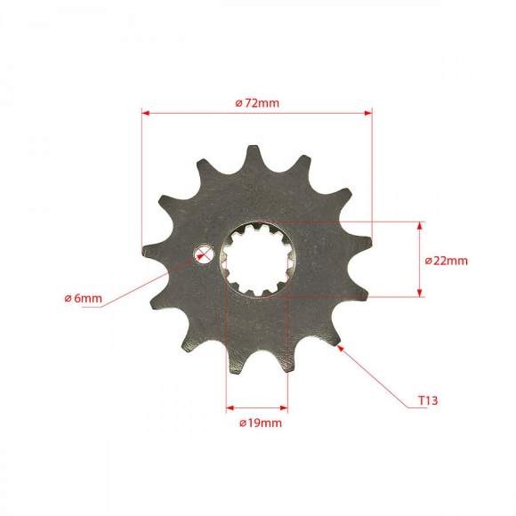 Звезда ведущая 520-13T двиг. ZS 177FMM (NC250) SM-PARTS купить Звезда ведущая 520-13T двиг. ZS 177FMM (NC250) SM-PARTS купить