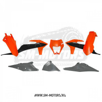 Комплект пластика R-TECH KTM EXC/EXC-F/XC-W/XCF-W 20-22 оранжевый/серый (R-KITKTM-OEM-521)